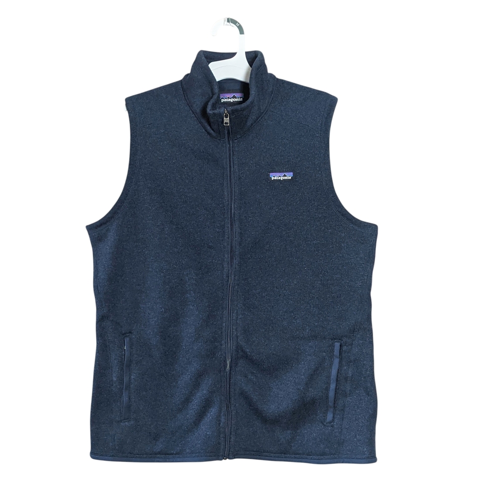 Patagonia Men's Navy Blue Full-Zip Fleece Vest